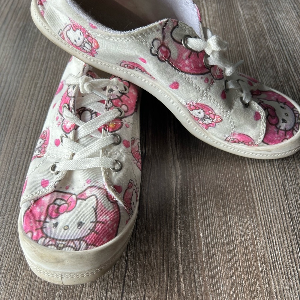 Hello Kitty Pink and Cream Sneakers